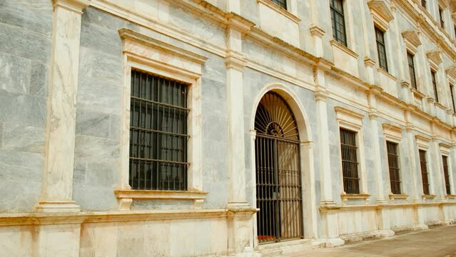 Ducal Palace, Vila Vicosa, Portugal, dating to 1496, a pink marble gem of Renaissance architecture and a testament of Portuguese nobility