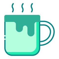 Hot chocolate Cocoa Drink green icon