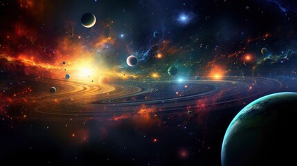 The best view of the galaxy, universes, solar systems, planets, parallel realities,