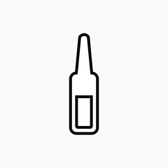 Bottle Icon - Vector, Sign and Symbol for Design, Presentation, Website or Apps Elements. 
