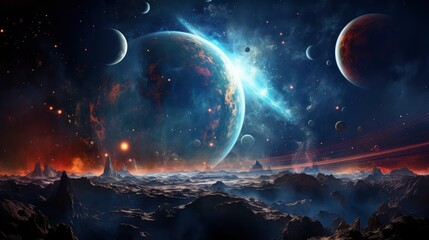 The best view of the galaxy, universes, solar systems, planets, parallel realities,