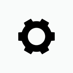 Gear Icon. Setting, Cog Symbol for Design and Websites, Presentation or Application – Vector.      