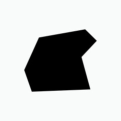 Irregular Shape Icon.  Abstract Shapes Symbol  - Vector. 