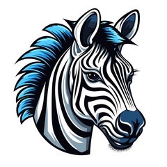 Fototapeta na wymiar mascot logo animal zebra