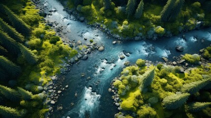 
Top view of nature, hyper realistic, 8k, qhd,