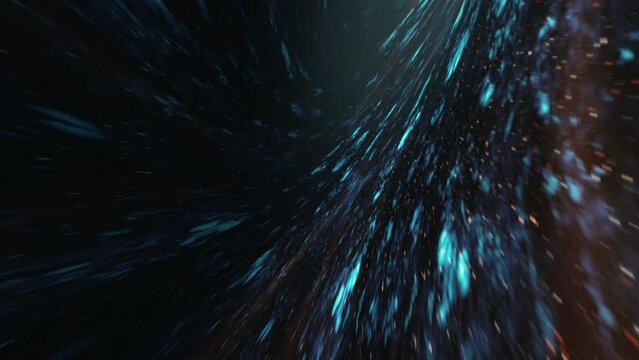 Wormhole Tunnel, Warp Drive, Universe Warp. Seamless Loop