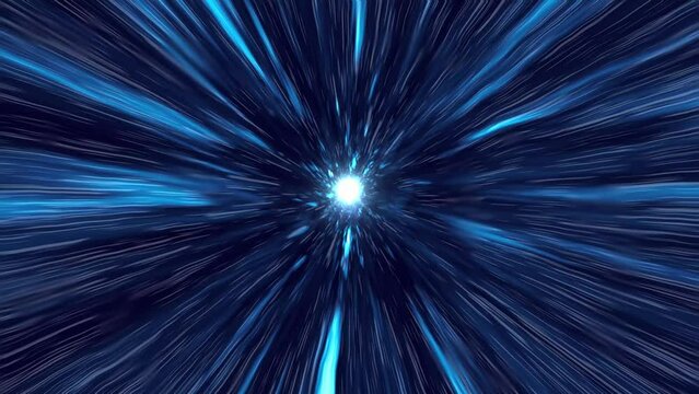 Speed of Light, Hyper Speed, Warp Drive. Seamless loop