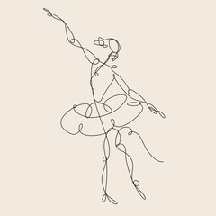 illustration of a ballerina dancing
