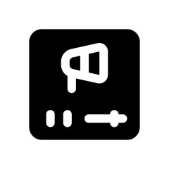 digital marketing glyph icon