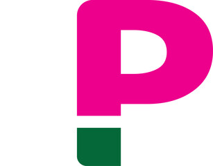 number four made of colorful letters