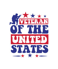 Fototapeta premium veteran of the united states svg