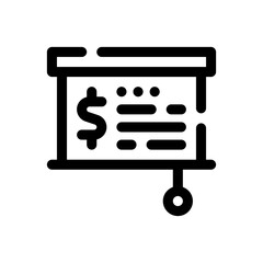 presentation line icon