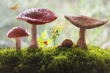 Once upon a time there was a mushroom