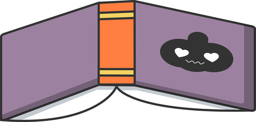 Cute Halloween element in October. Cute Ghost heart activities in Halloween day. Ttrick or Treat.