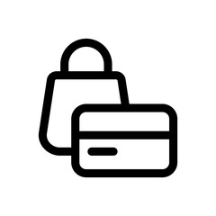 credit card line icon