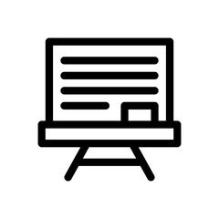 chalkboard line icon