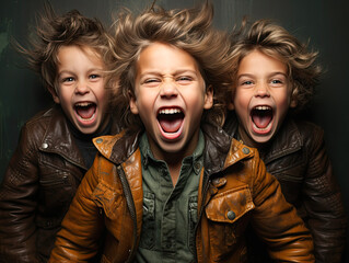 Happiness and Emotions: Expressive portraits showing various emotions like joy, happiness, surprise, etc.