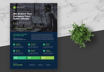 Green Cyber Security Service Flyer