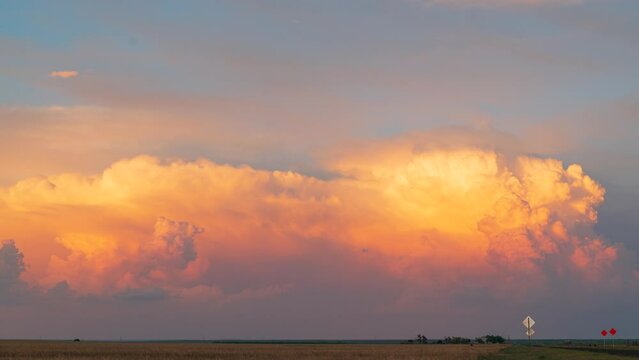 Amazing sunset lighting as storms meander the Texas Panhandle.