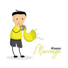  Vector lovely marriage celebration illustration
