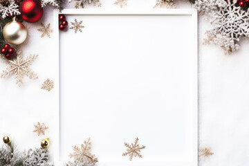 Frame of Christmas with copy space