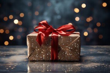 Beautifully Wrapped Christmas Present, Generative AI