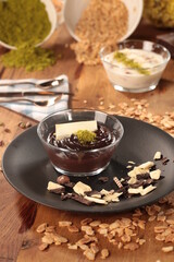 dinner plate on the table