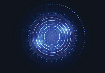 Abstract futuristic digital technology concept, High computer, Vector background