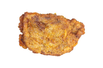 chop, pork chop in batter with chicken egg isolated from background