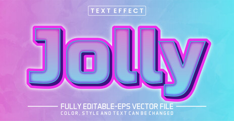 Jolly text editable style effect