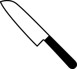 包丁のイラスト・アイコン（kitchen knife）
