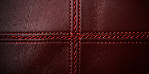 Create a leather texture with stitching details, creases, and a tactile appearance.