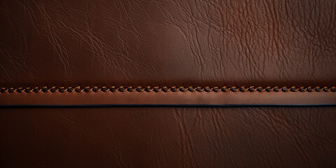 Create a leather texture with stitching details, creases, and a tactile appearance.
