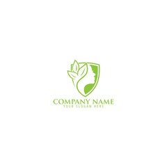 Woman logo with creative unique concept for company, business, beauty, spa Premium Vector