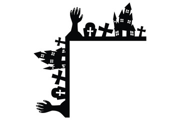 Halloween Door Corner