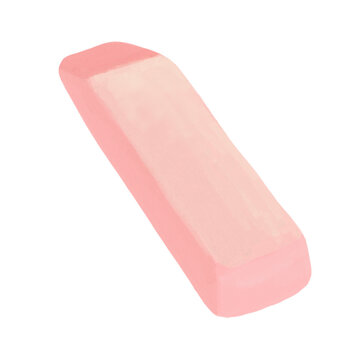 pink eraser isolated png