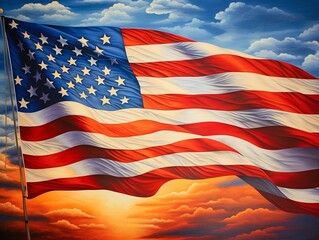 Fototapeta premium American independence day generative ai