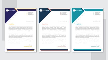 Obraz premium Letterhead Design Template 