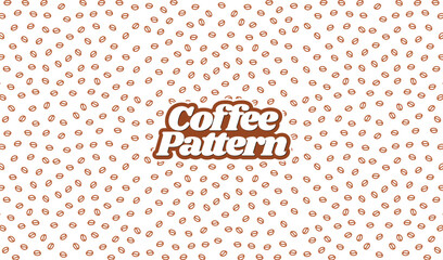 coffee beans pattern. background coffee beans pattern. Seamless Coffee Bean Pattern for packaging. coffee beans wallpaper.