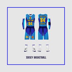 Fototapeta premium jersey or basketball sports team clothes