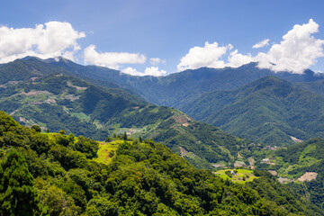 Beautiful scenery mountain landscape in Wuling of Taiwan