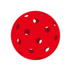 pickleball vector illustration, icon ball sport, ball with holes, pickle sport, logo