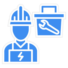 Vector Design Electrician Service Icon Style