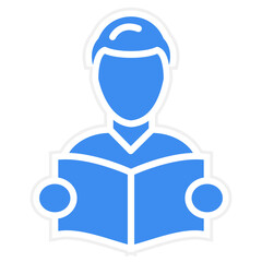Vector Design Reading Icon Style