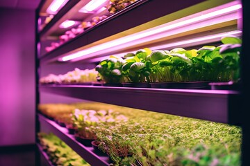 Organic hydroponic vegetable cultivation farm in hydroponic farm.