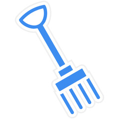 Vector Design Farm Fork Icon Style