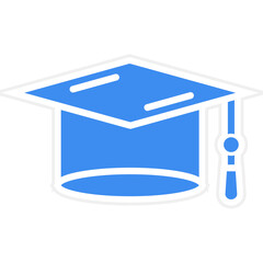 Vector Design Graduate Hat Icon Style