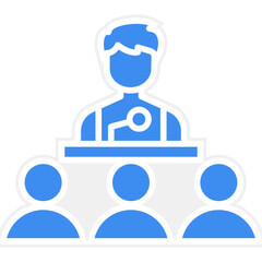 Vector Design Conference Icon Style