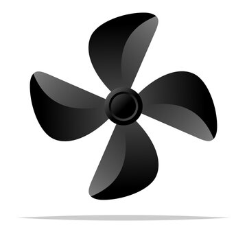recommend clip art: Fan blade propeller vector isolated illustration