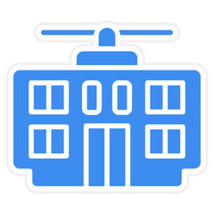 Vector Design Cable Car Icon Style